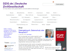 Tablet Screenshot of dzig.de